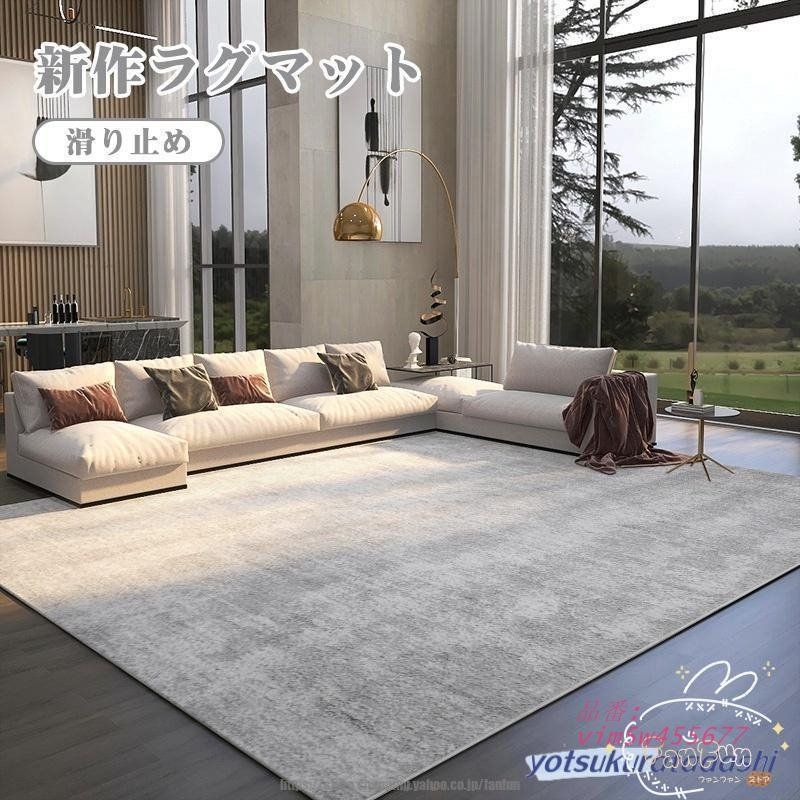 カーペット 夏用 ラグマット 長方形 ラグ リビング 防ダニ 居間用 北欧 抗菌 センターラグ シンプル モダン 柔らかい 防臭 インテリア 大きい 滑り止め 絨毯 vim5w455677