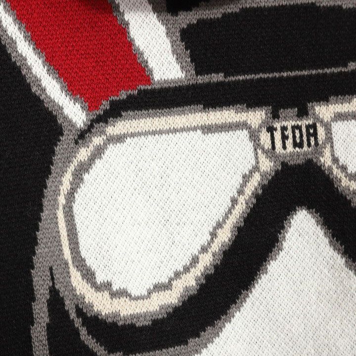 クローズ WORST T.F.O.A RABBIT ジャガードニットF/Zパーカー CRKN