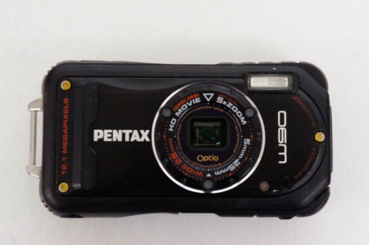 中古 C PENTAXペンタックス コンパクトデジタルカメラ Optioオプティオ W90 ブラック