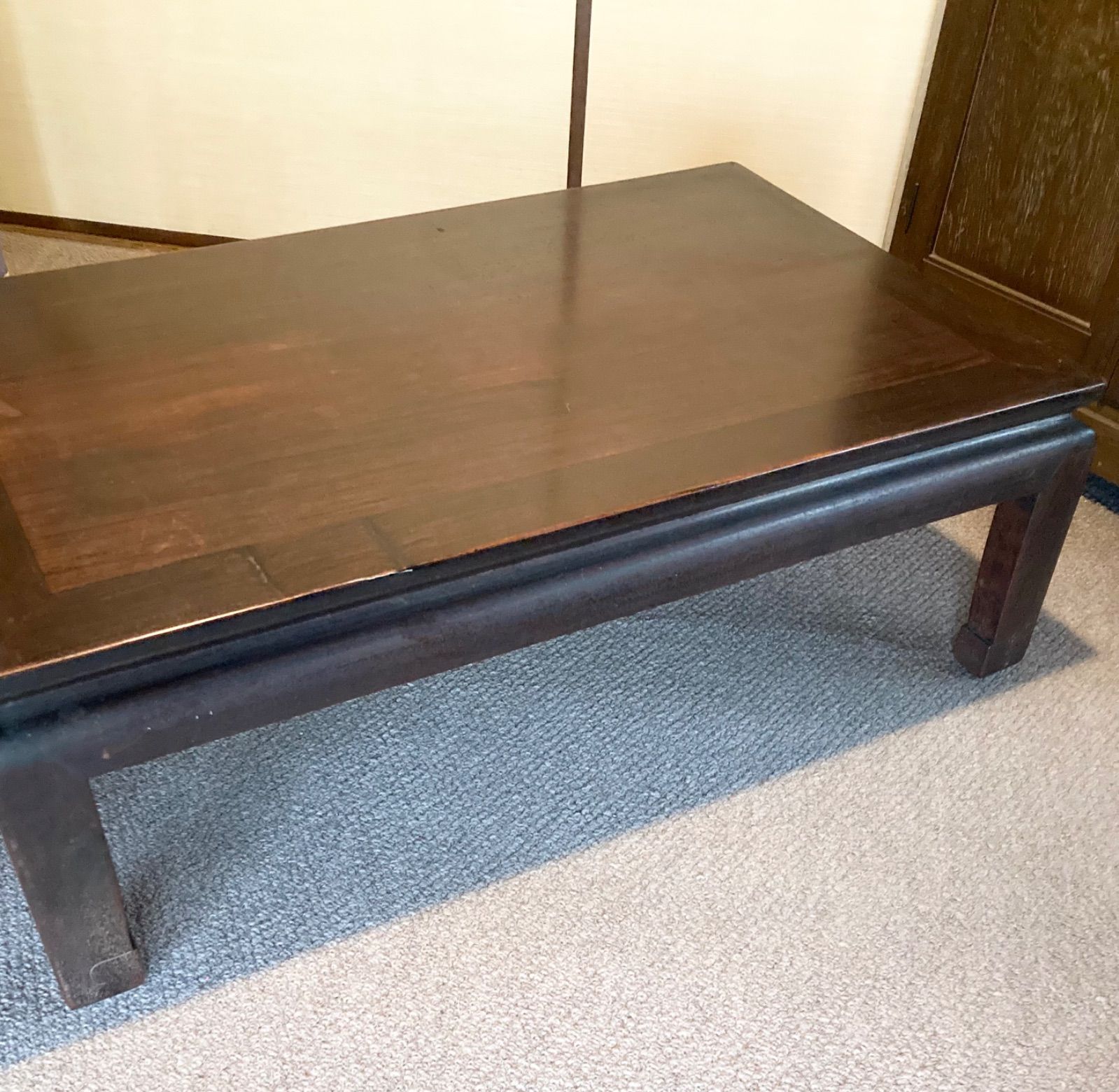 アンティーク家具・紫檀 唐木ローテーブル 紫檀 唐木家具 無垢材  