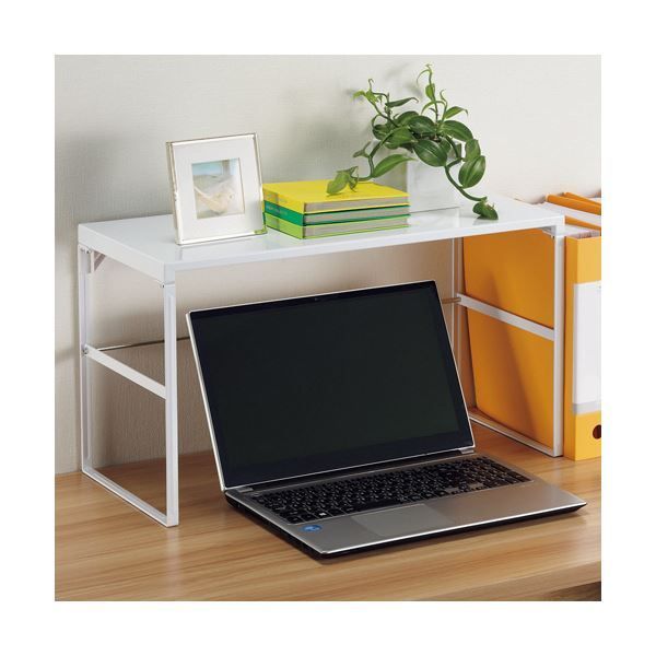 リヒトラブ 机上台 トールタイプW590×D250×H335mm 黒 A7336-24 1台 ×10セット