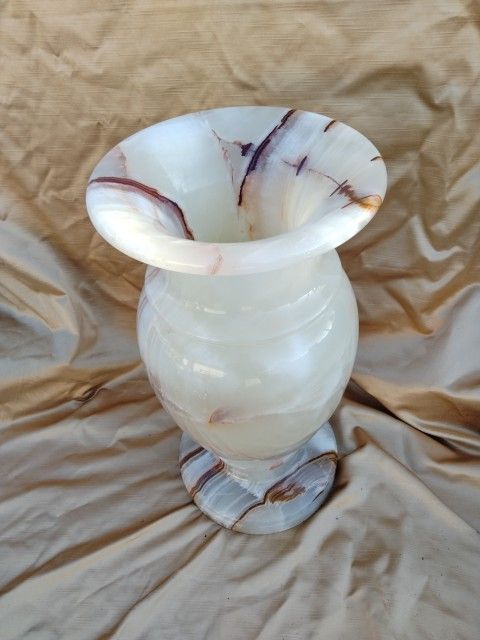 花瓶 お買い得品 大理石 オニキス 24kg おもーい