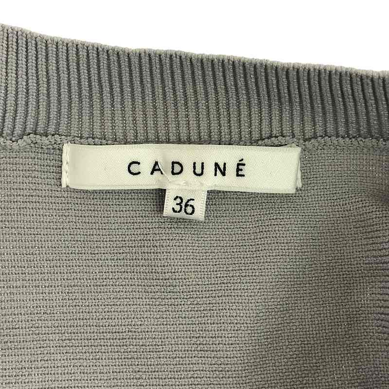 cadune メタリックドットペプラムチュニック(長袖) CADUNE / カデュネ | メタリック ドット ペプラム チュニック