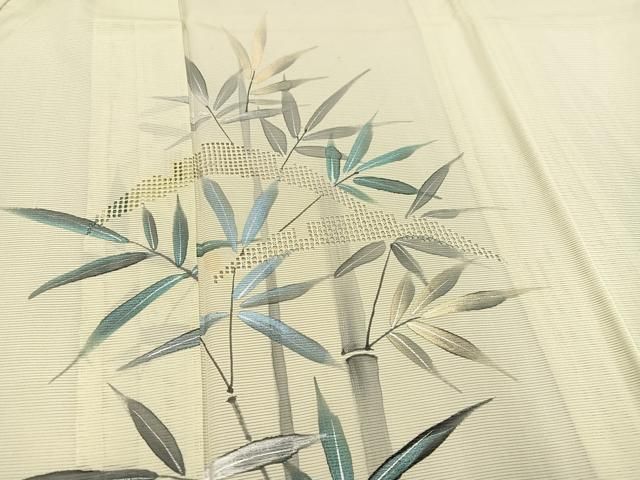 特選作家物訪問着【汕頭（スワトウ）刺繍・金駒刺繍◇華更紗】白菫色