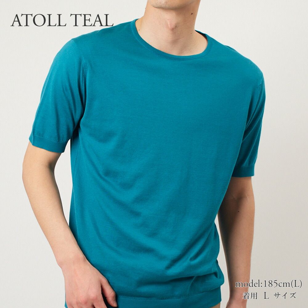 ジョンスメドレー JOHN SMEDLEY メンズ 半袖 クルーネックニットT