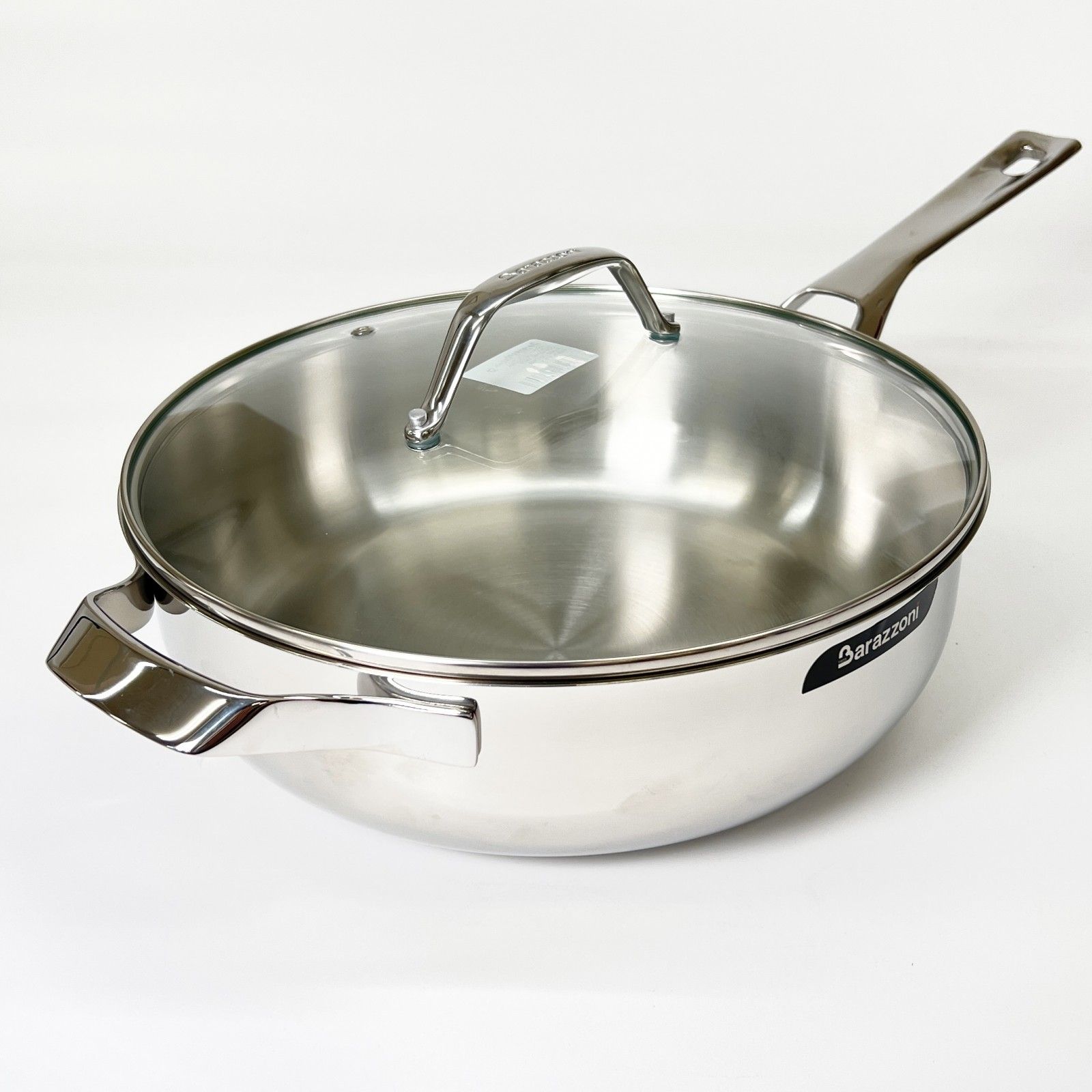 52-724 ♥ Barazzoni 28cm 耐熱ガラス蓋付 ソテーパン 0742