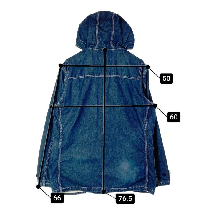 ☆Schott ショット デニム ダッフルコート インディゴ sizeXL