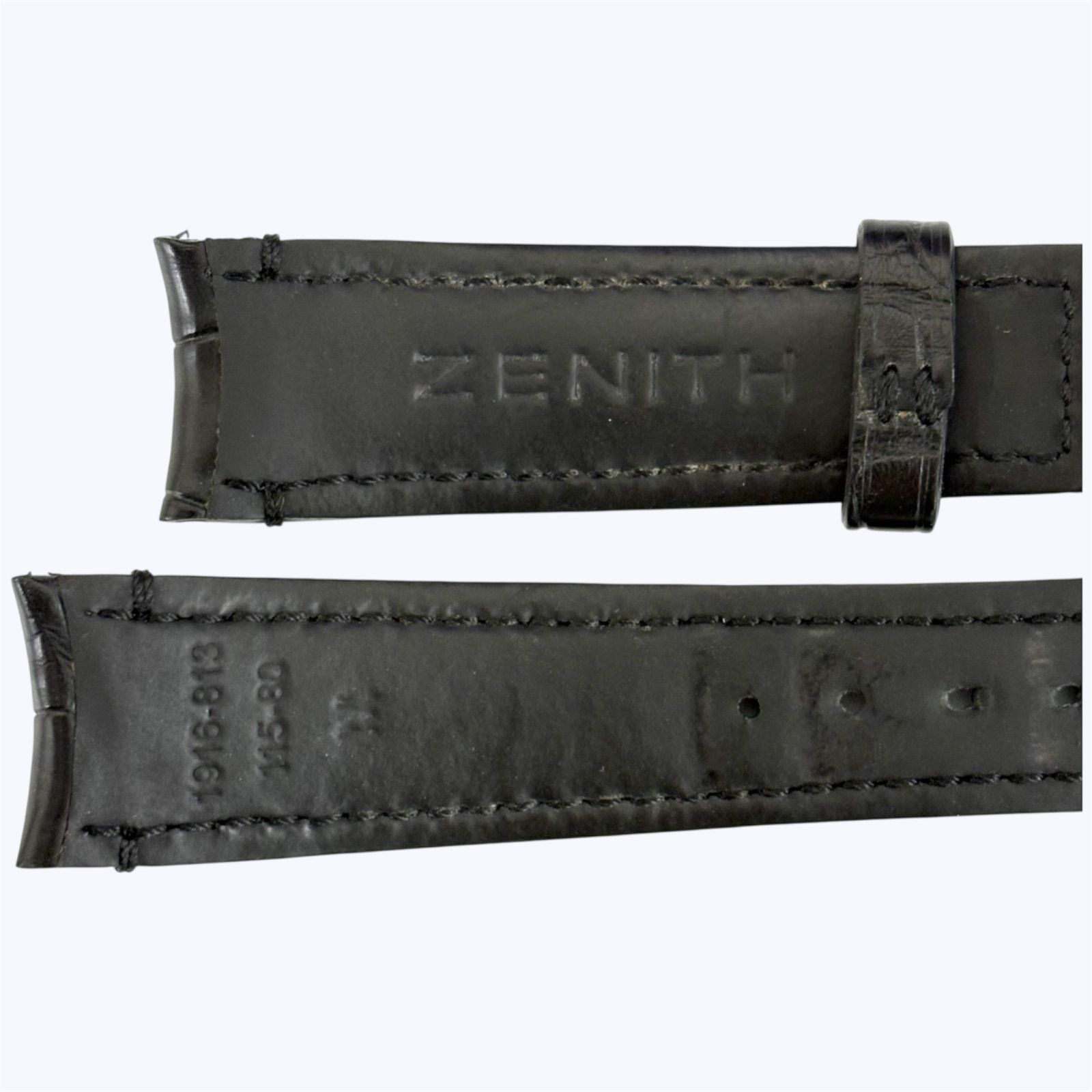 中古 時計バンドZENITH ゼニス 純正 19mm ベルサガ ZENITH（時計  