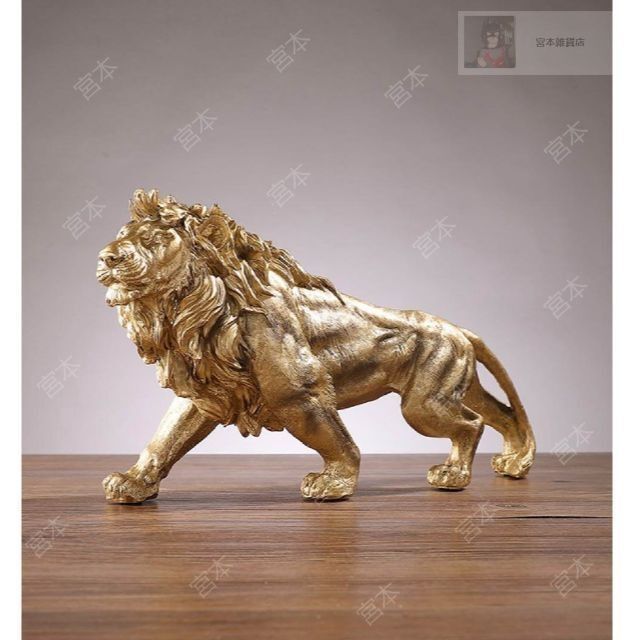 獅子　泥金　アンティーク　オブジェ　置物 獅子 泥金 アンティーク オブジェ 置物