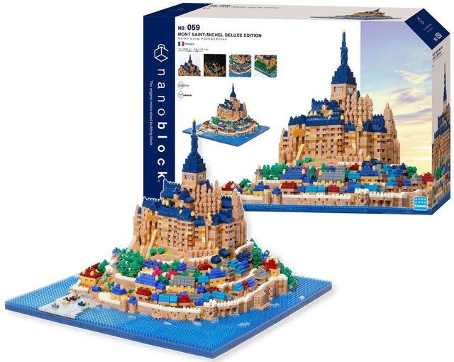 新品 ナノブロック nanoblock モン・サン・ミシェル デラックス 