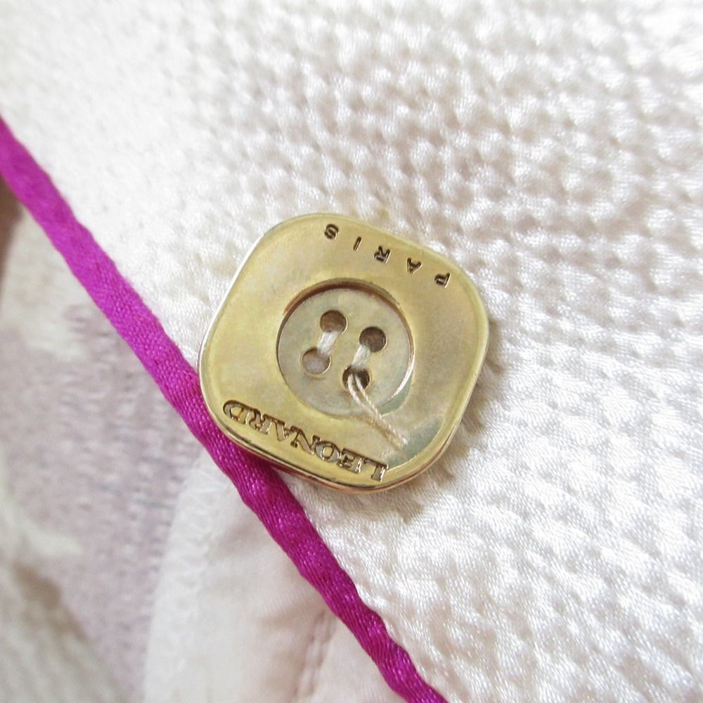 レオナール　LEONARD PARIS サイズ38　M相当　ピンク LEONARD - 美品 レオナール LEONARD PARIS ワンピース ドレス