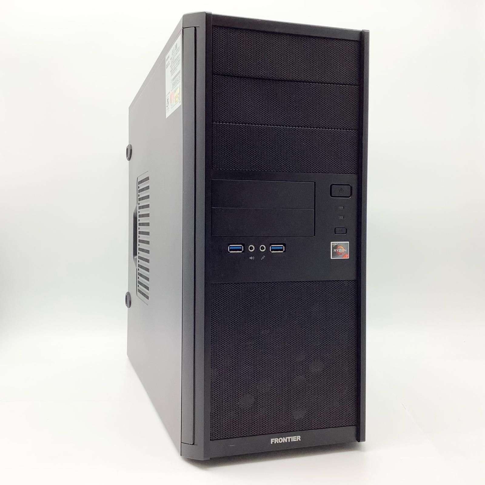 最速発送】フロンティアゲーミングデスクトップPC /Ryzen7 3800X /16GB