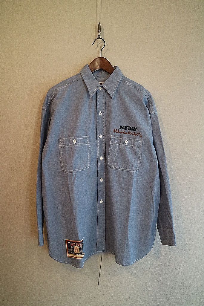 RHODOLIRION × PAY DAY Work Shirt Chambray ロドリリオン ペイデイ ワーク シャンブレー シャツ 1 -  メルカリ