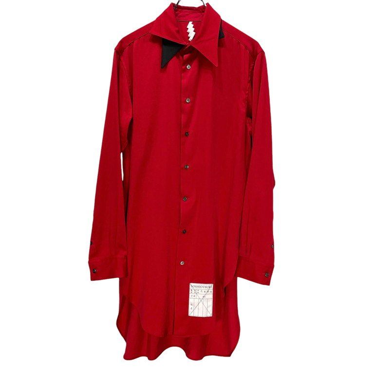 SOSHIOTSUKI 19aw ダブルカラーシャ ツ SOSHIOTSUKI 19AW DOUBLE COLLAR LONG SHIRTS レーヨンダブルカラー