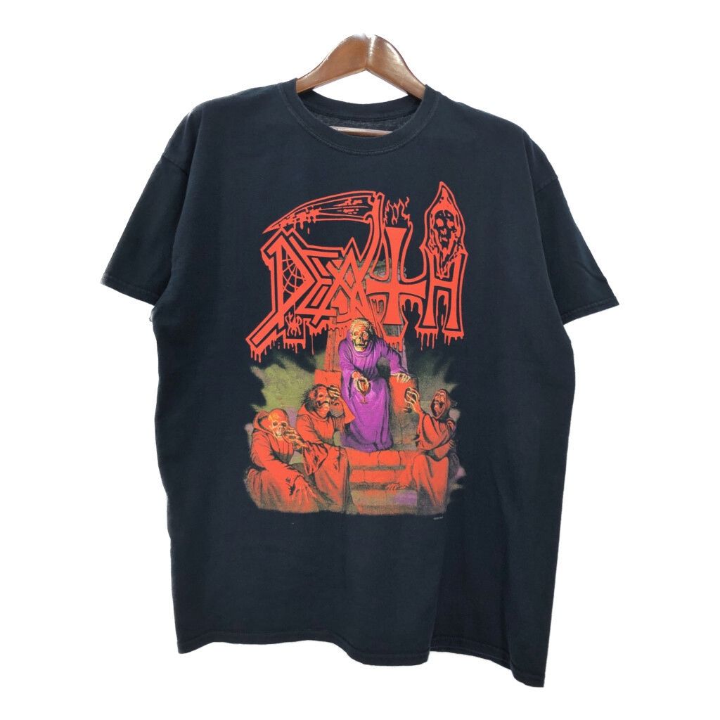 00年代 DEATH Ｔシャツ バンド ブラック メンズ XL 古着 U1725