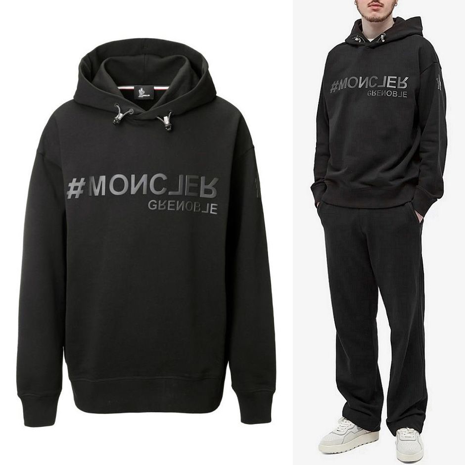 64 MONCLER GRENOBLE モンクレール グルノーブル 8G00011 8098U ブラック パーカー スウェット