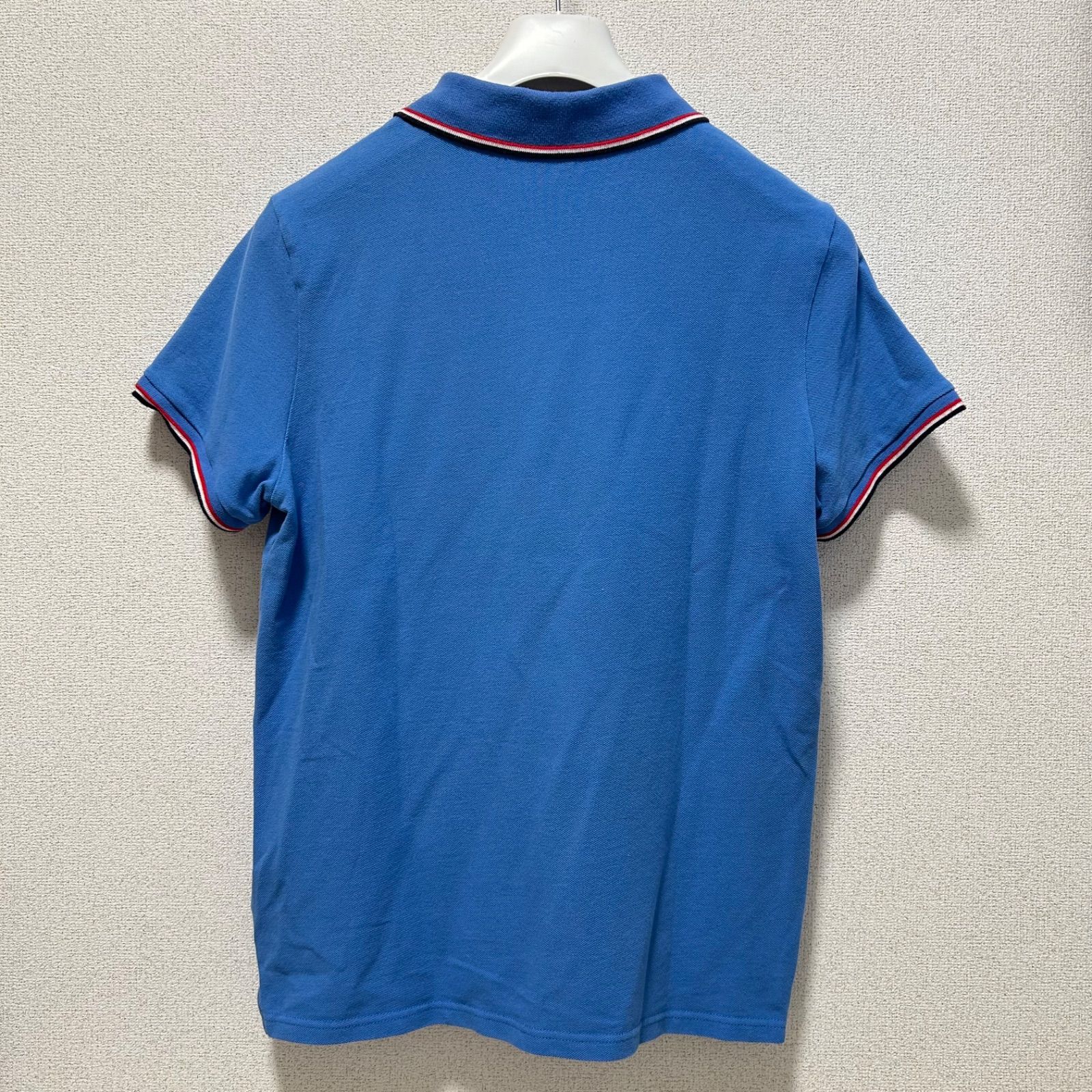 美品 MONCLER モンクレール ポロシャツ トリコロールライン 半袖