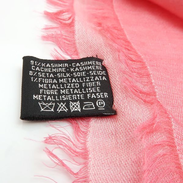 24A◆最終価格◆新品◆CHANEL◆カシミヤ100%大ロゴストール◆黒ピンク白 マルチカラー CHANEL(シャネル) マフラー・ストール(レディース