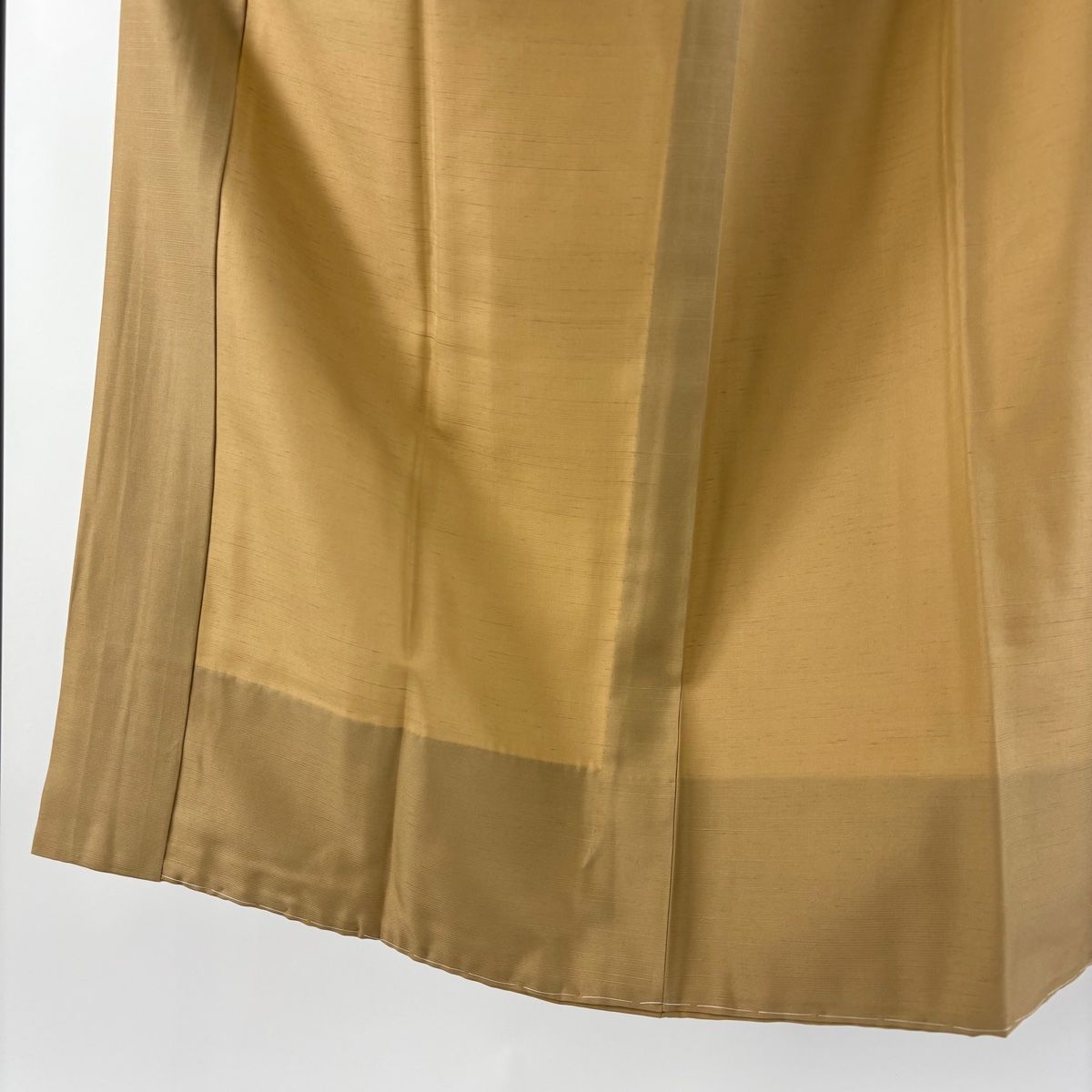 長襦袢 身丈124.5cm 裄丈64.5cm M 柿渋染 茶色 正絹 秀品