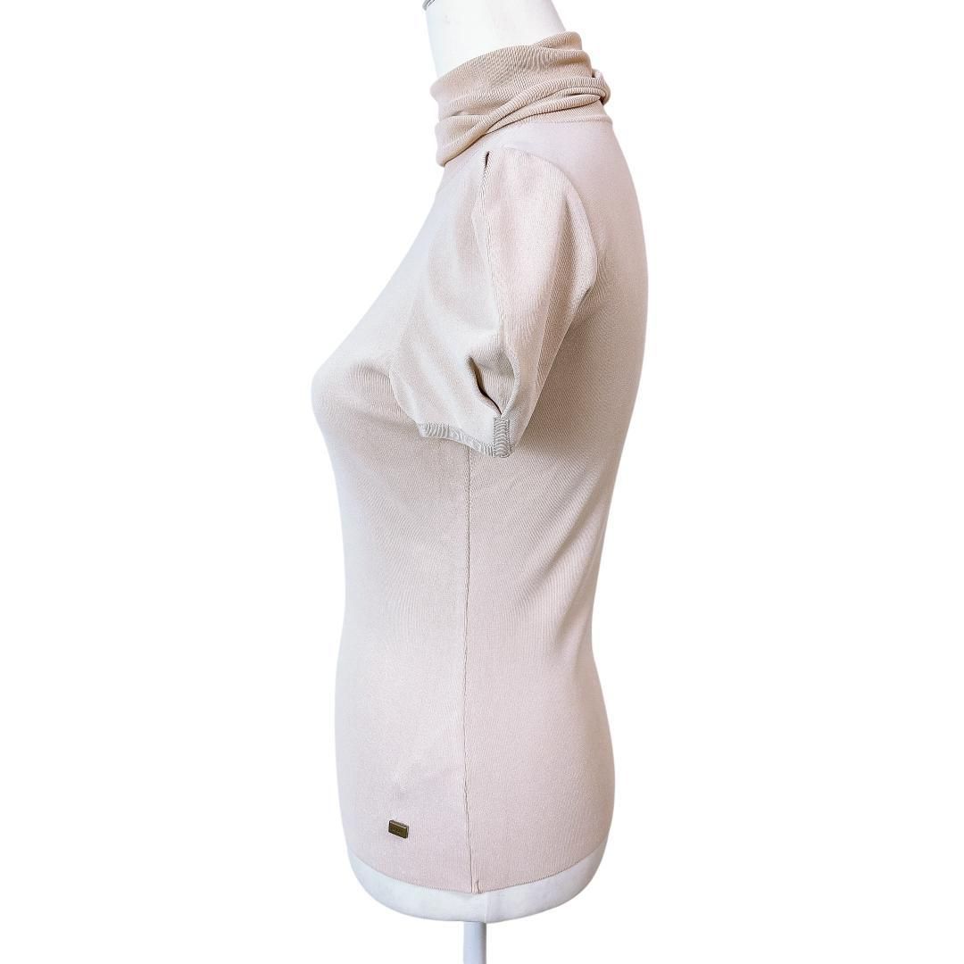 ハイネック半袖ニット