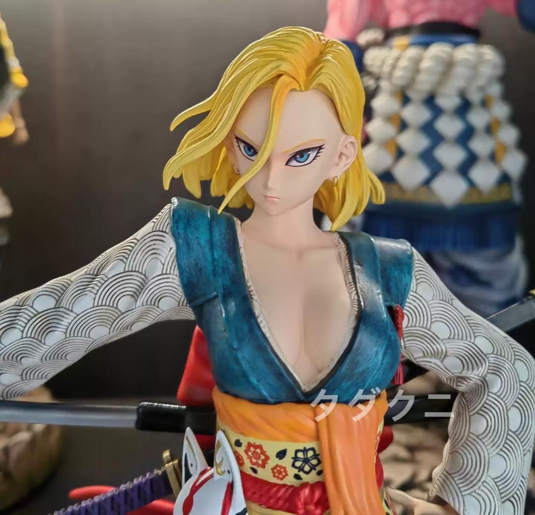 ドラゴンボール 人造人間18号 武士 フィギュア ガレージキット 塗装済み完成品 ドラゴンボール 人造人間18号 武士 フィギュア ガレージキット