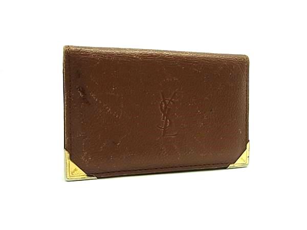 YVESSAINTLAURENT イヴサンローラン レザー カードケース パス