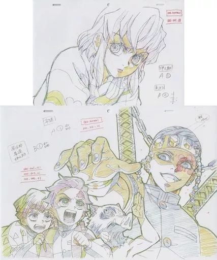 中古】原画イラストボード 鬼滅の刃 遊郭編 Blu-ray/DVD 2巻 ufotable
