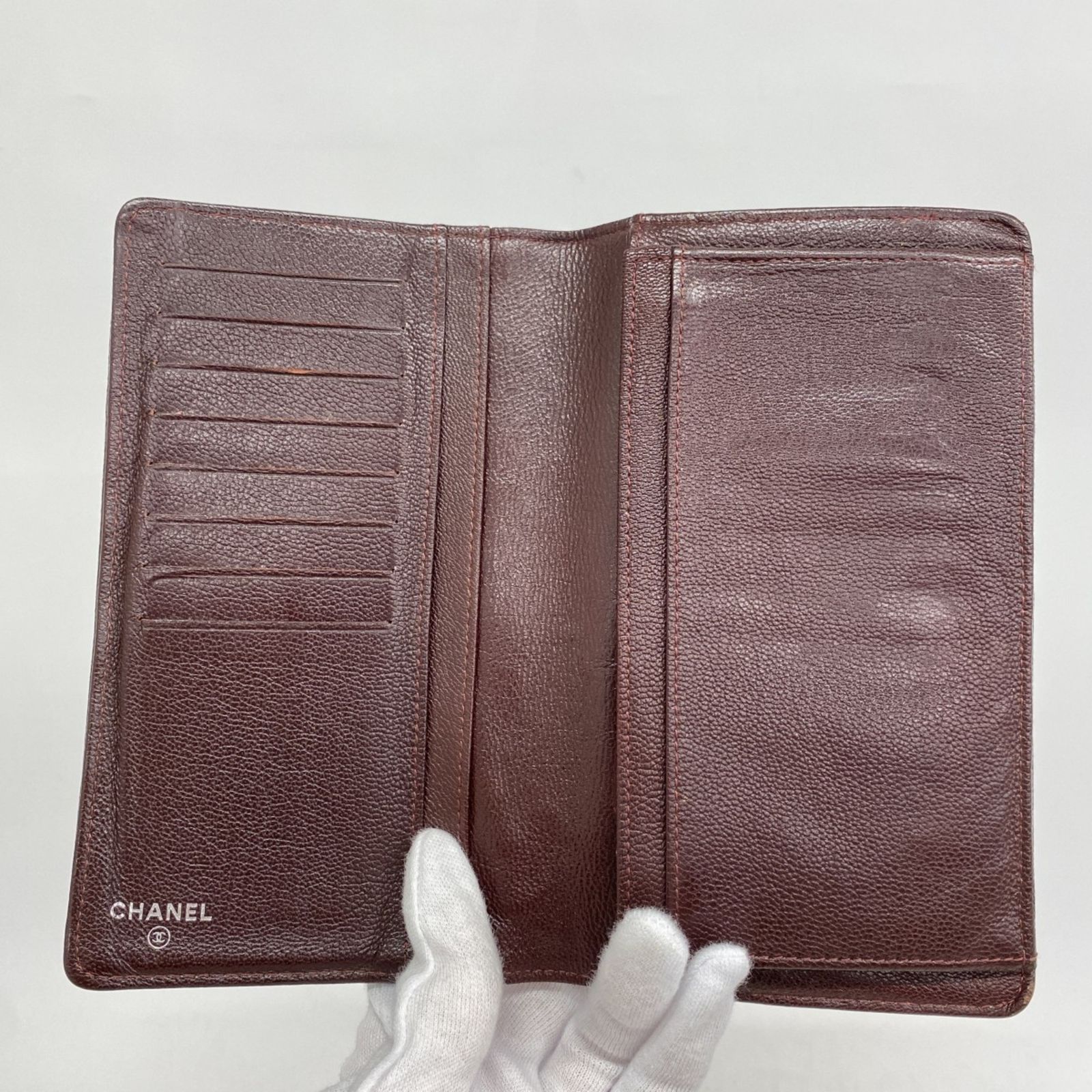 シャネル(Chanel) シャネル 長財布 ビコローレ レザー ブラック