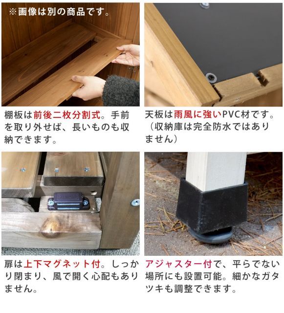 三角屋根スリム収納庫