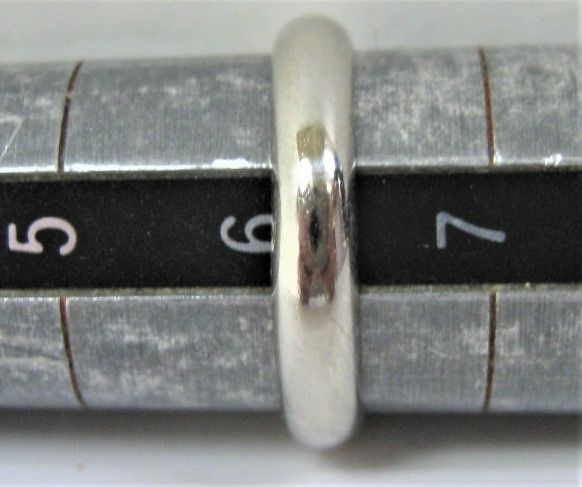 Pt850プラチナ甲丸マリッジリング 結婚指輪 サイズ #6～#6.5 ピンキー - メルカリ