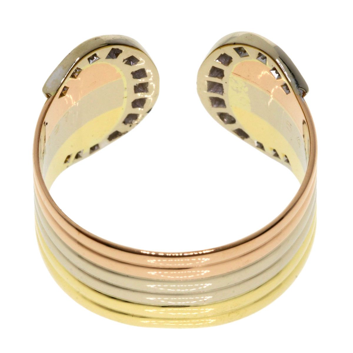 CARTIER カルティエ 2Cダイヤモンド #54 リング・指輪 K18YG K18WG 
