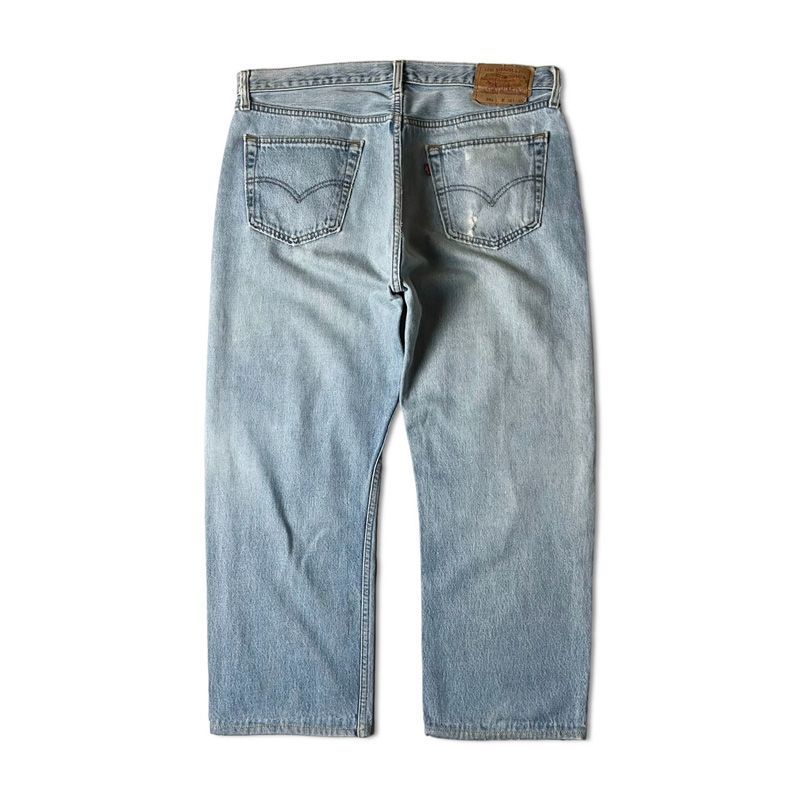 90s カナダ製 Levis 501 クラッシュ デニム パンツ 36 / 90年代 オールド リーバイス ジーンズ ジーパン ヒゲ