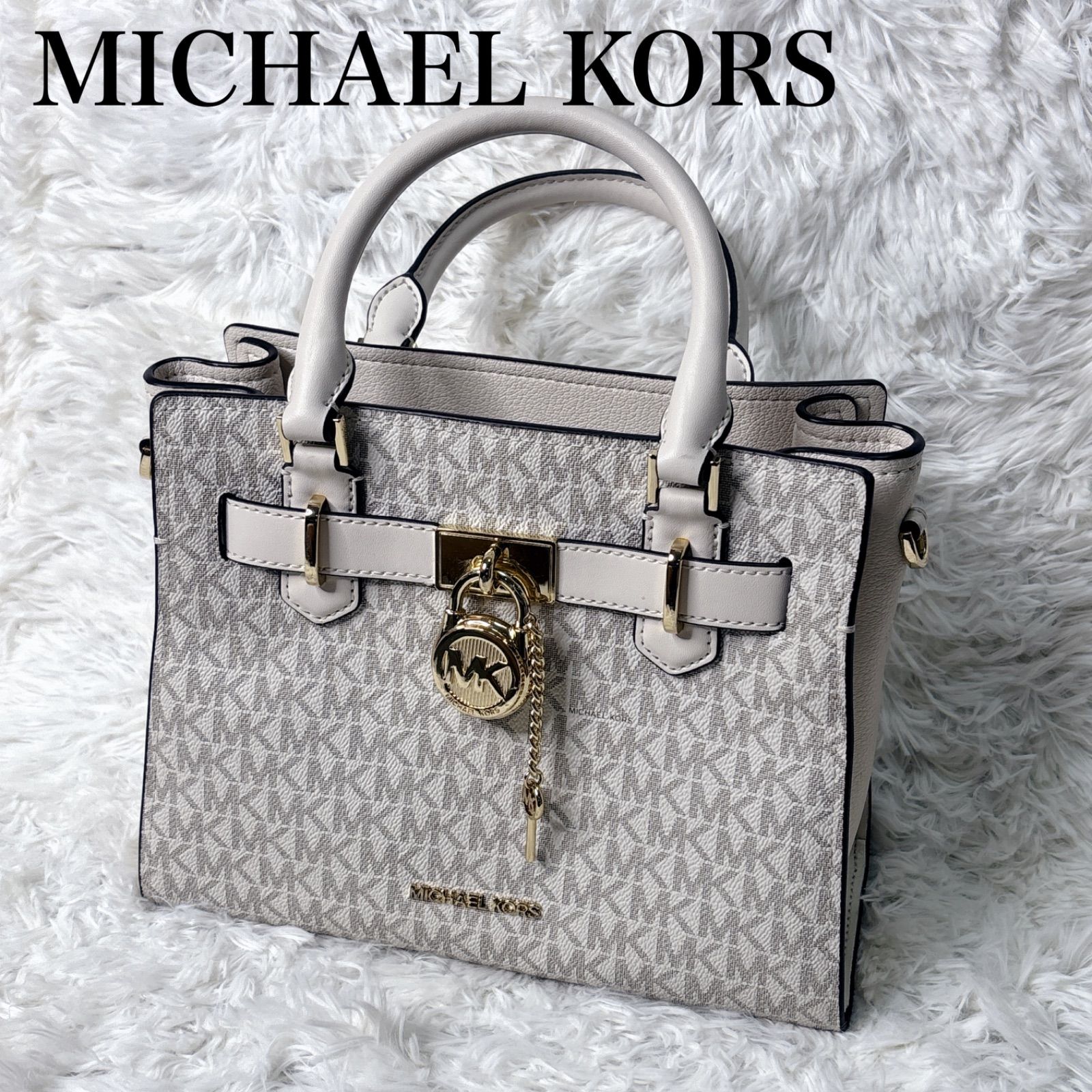 MICHAEL KORS マイケルコース ホワイト ハンドバッグ サッチェル