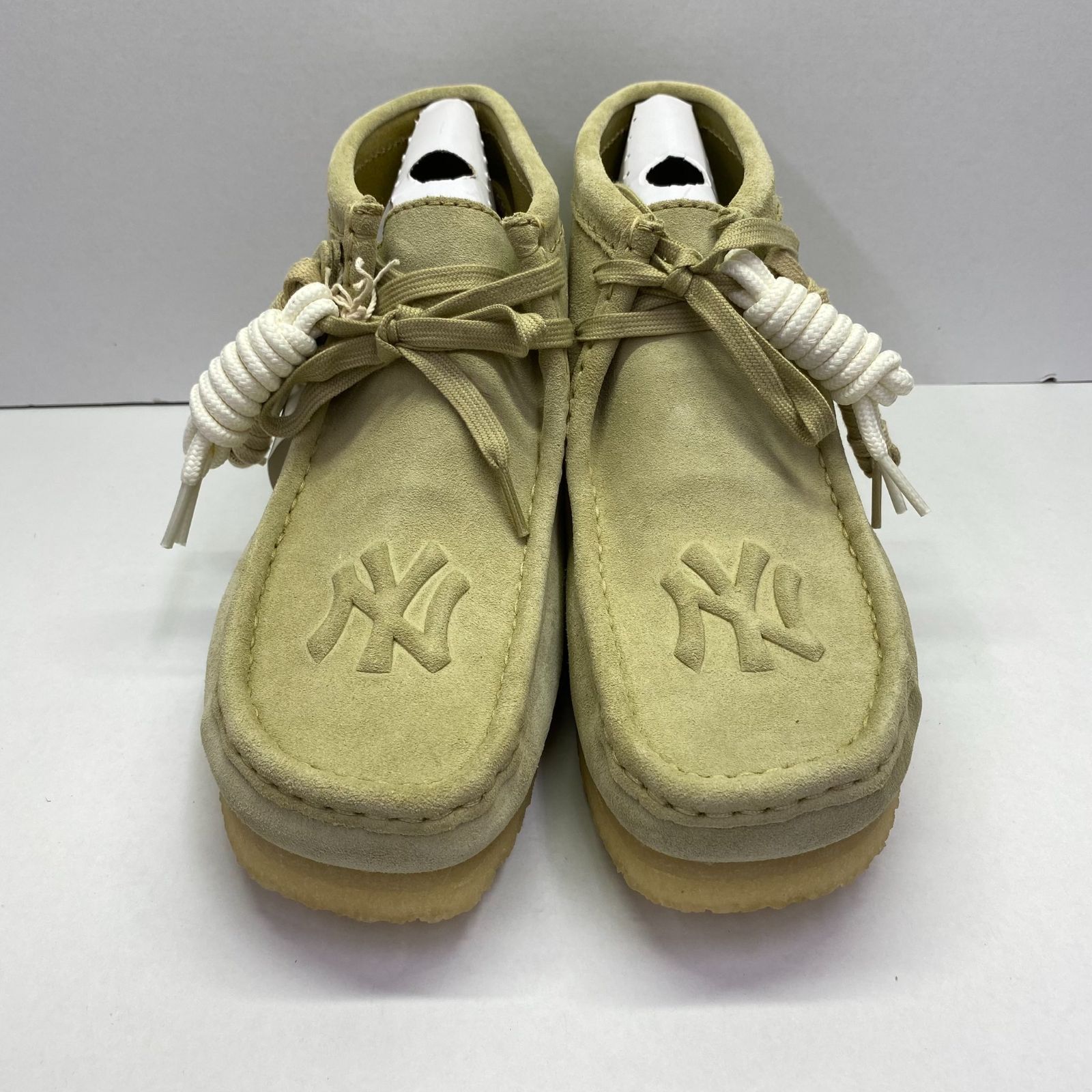 未使用 KITH MLB for Clarks Originals Wallabee Hi Yankees Maple