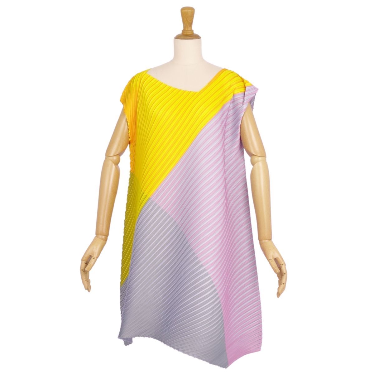 極美品 プリーツプリーズ イッセイミヤケ PLEATS PLEASE ワンピース 