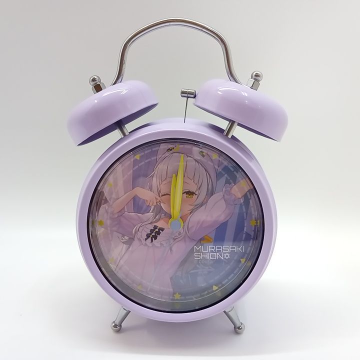 紫咲シオン ボイス入り　自覚まし時計 ホロライブ 紫咲シオン ボイス入り目覚まし時計・シオンのすてきな