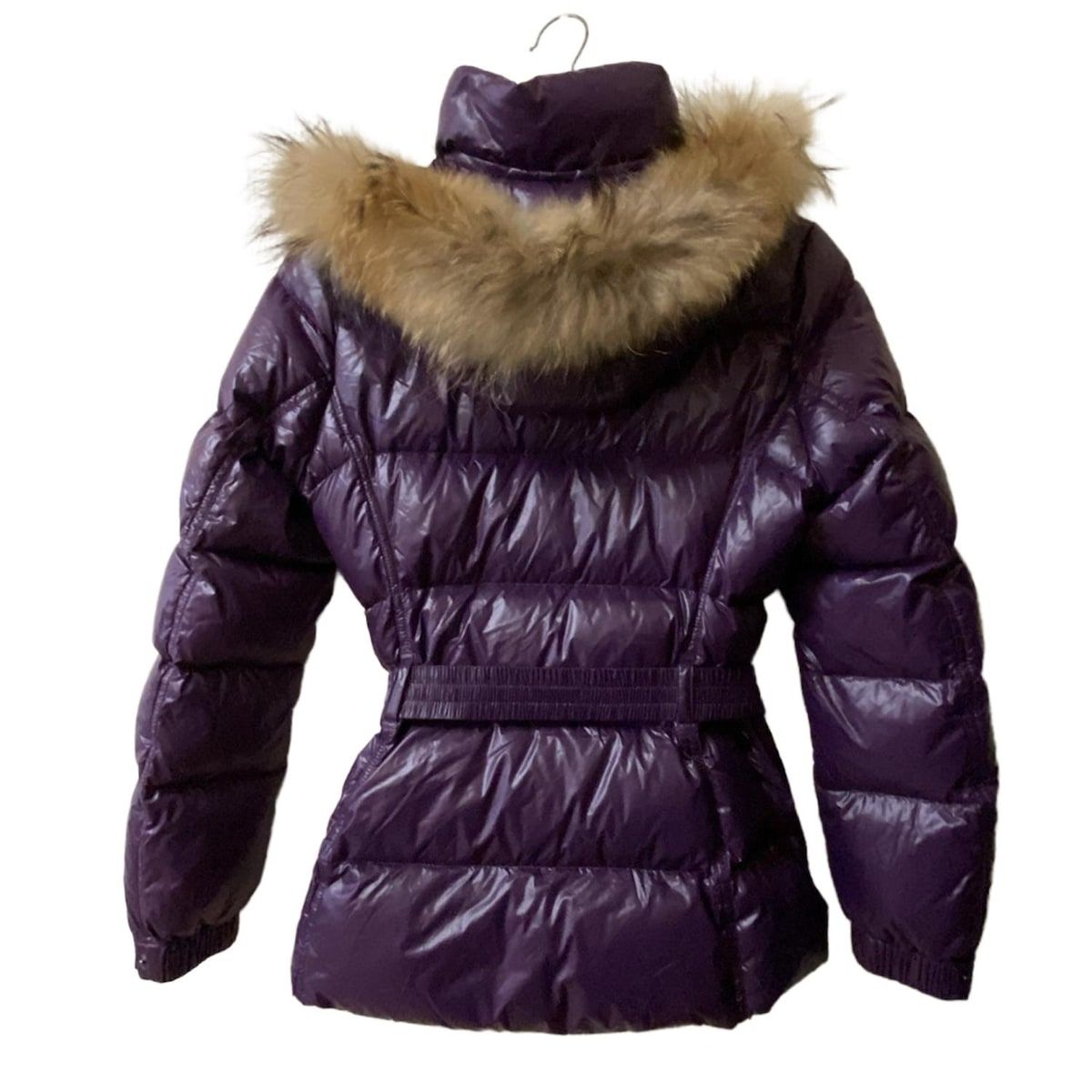 バーバリーロンドン ファー付きパープルダウンジャケット バーバリーロンドン ファー付きパープルダウンジャケット