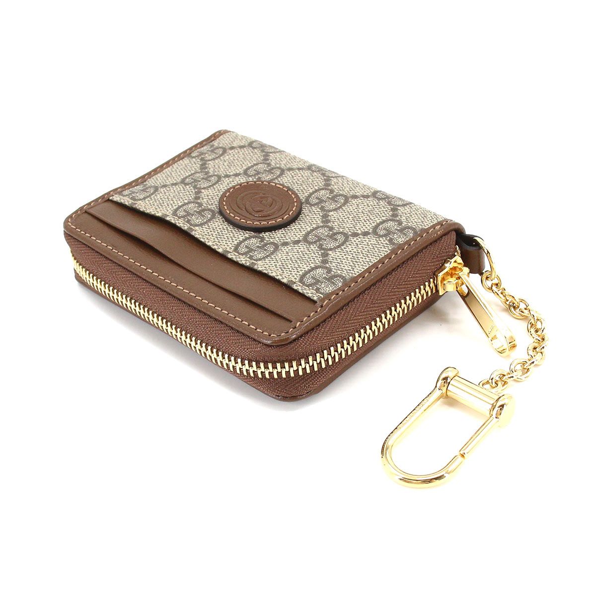 未使用 展示品 グッチ GUCCI GGスプリーム キーフック付き ジップ