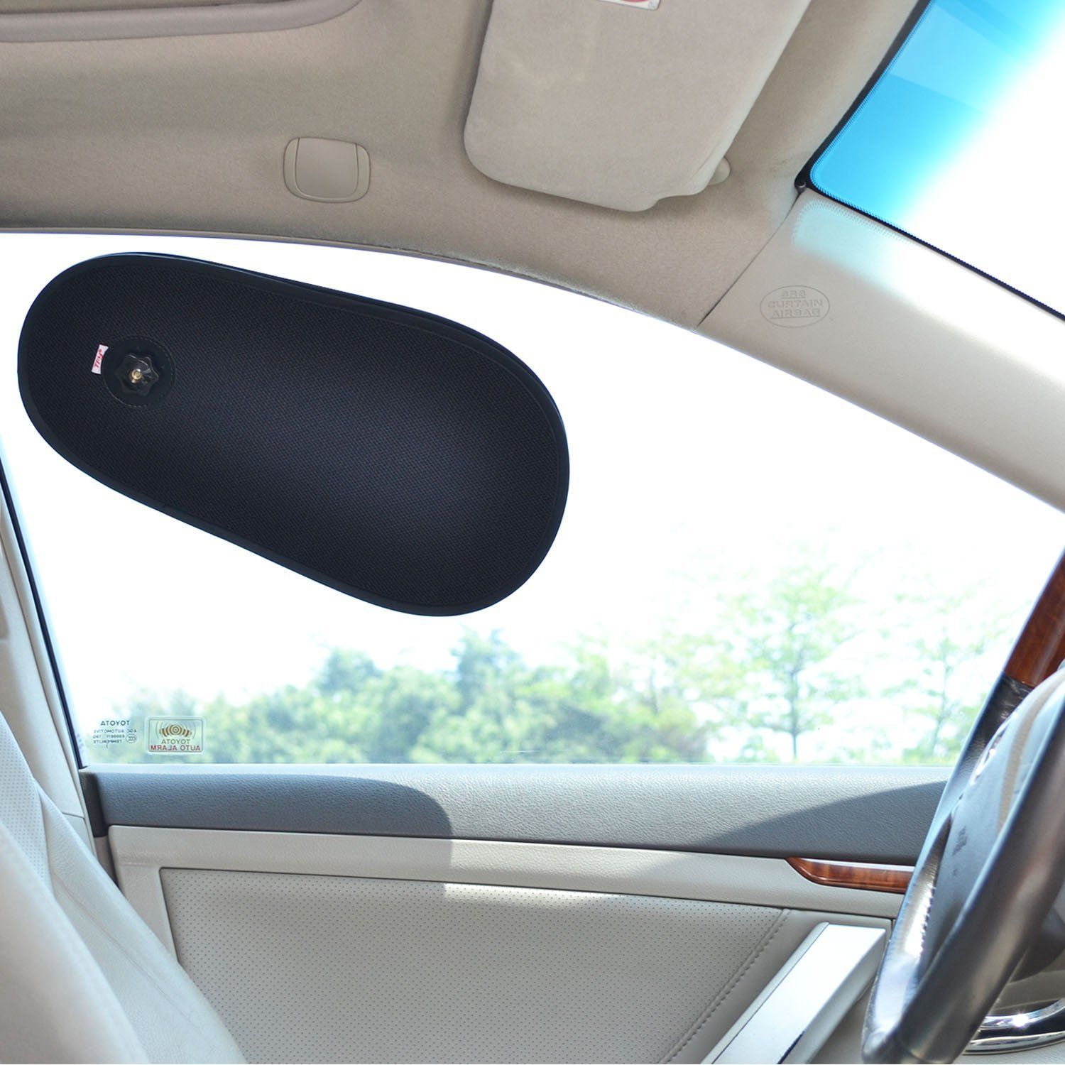 【人気商品】TFY 車 日除け 遮光サンシェード 前部サイドウインドーシェード ワンアクションで広げる 重ねる 車内温度下げ カー 窓 日焼け防止 ほとんどの車に対応 セダン型、フォード、シ