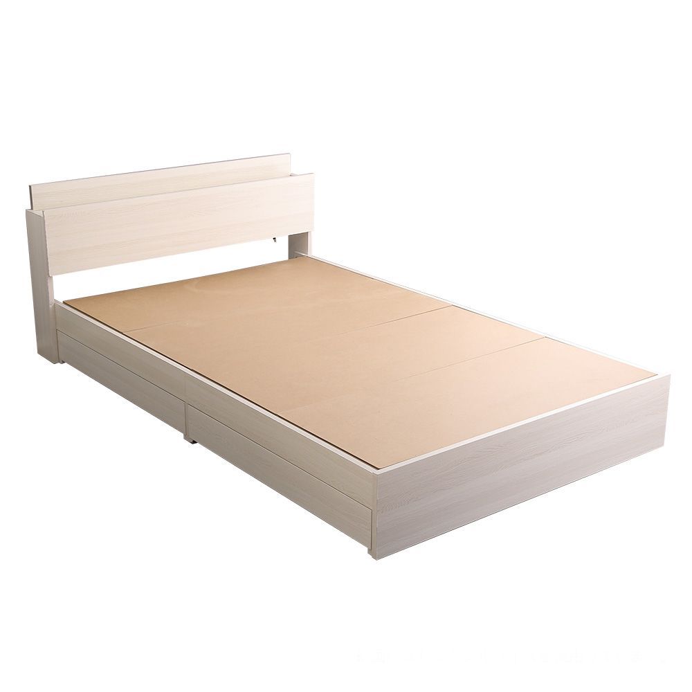 棚・収納付きヴィンテージチェストベッド ダブル(BROOK)