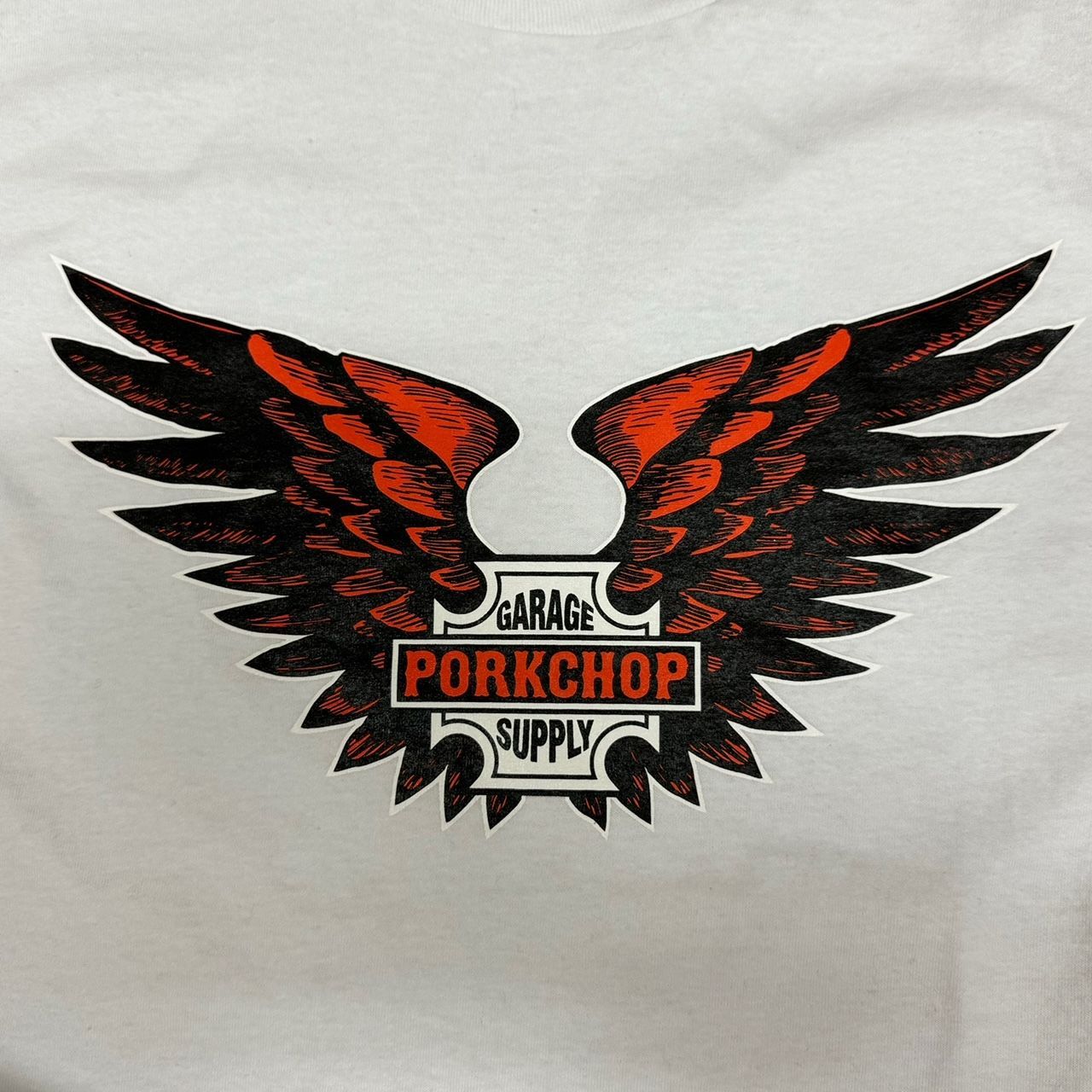 PORKCHOP/B&S WING L/S TEE/BLACK