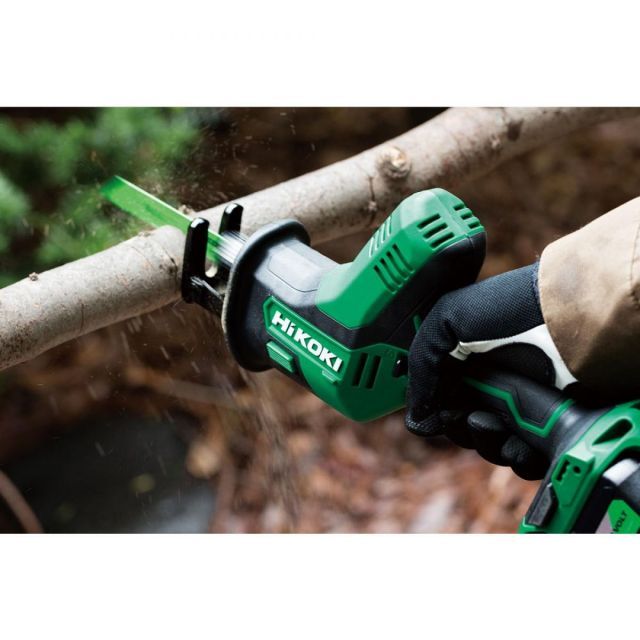 HiKOKI ハイコーキ 旧日立工機 18V コードレスセーバソーCR18DA XP マルチボルトリチウムイオン電池 急速充電器 ケース付き