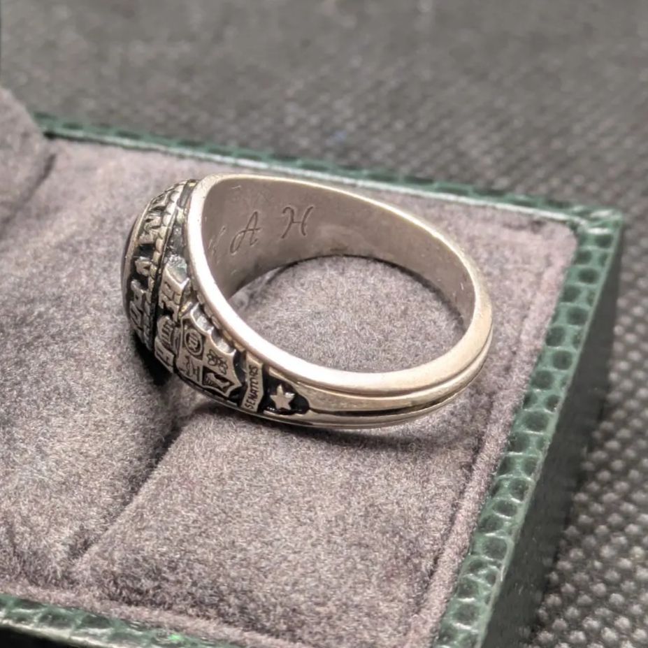 JOSTENS 1980年 スターリングシルバー925 カレッジリング 13号 - メルカリ