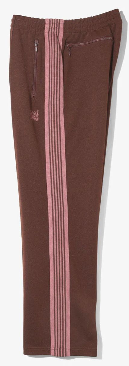 正規品 LHP ニードルズ ポリエステルジャージー素材 パンツ ブラウン 正規品 LHP NEEDLES ニードルズ ポリエステルジャージー素材