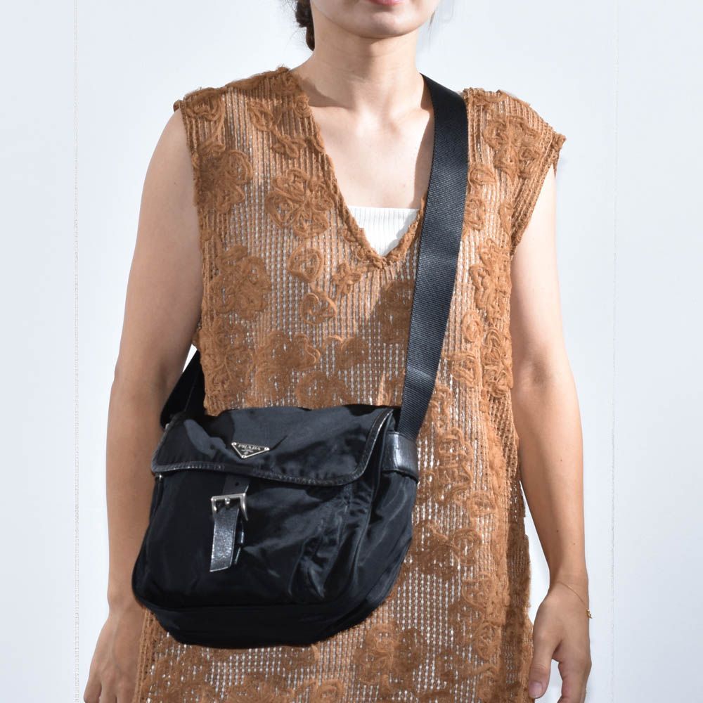 中古USED PRADA ショルダーバッグ ナイロン BT0173 ロゴ 33010 中古USED PRADA ショルダーバッグ ナイロン BT0173 ロゴ 33010