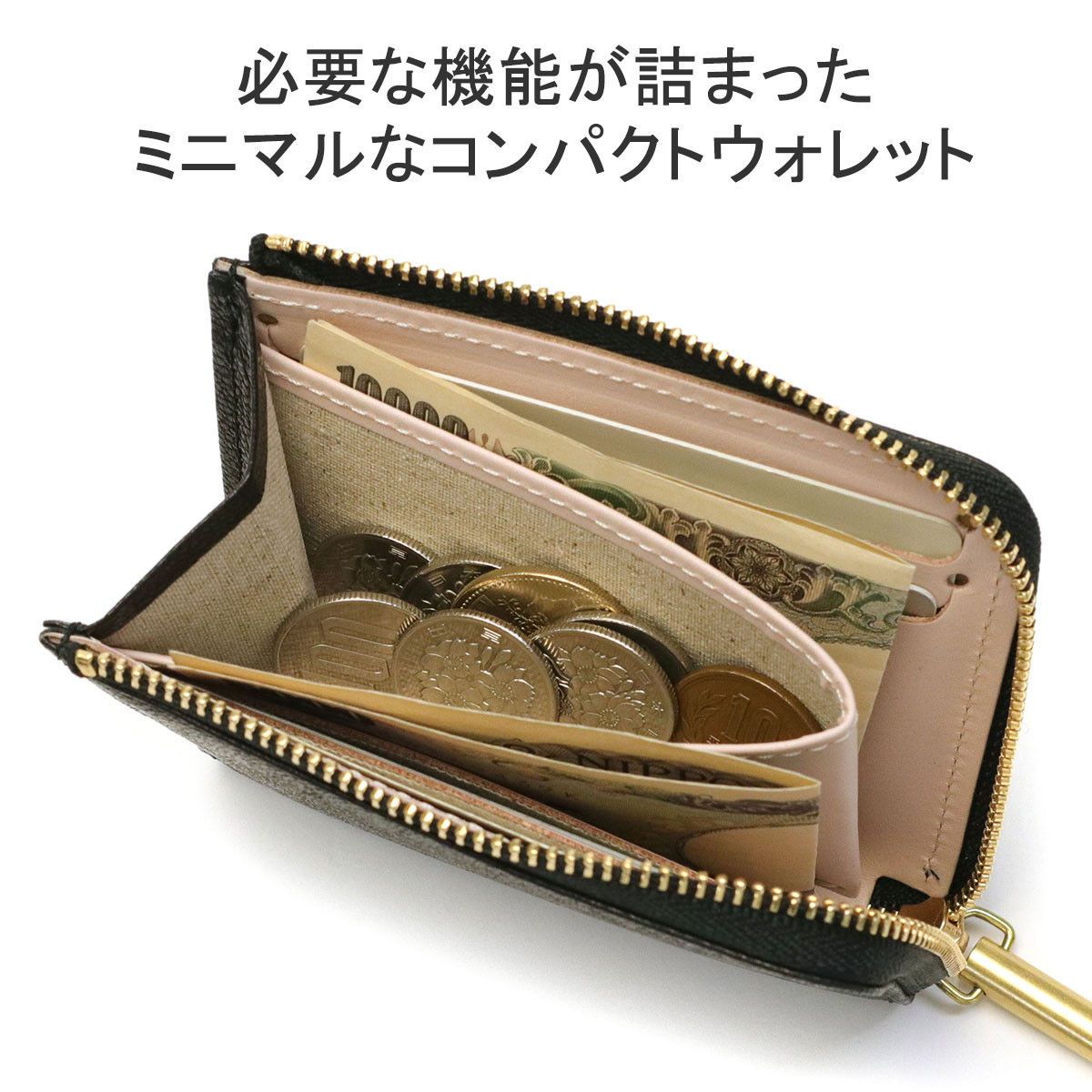 Ense（アンサ） レディース コンパクト財布 ブルー アンサ 財布 Ense