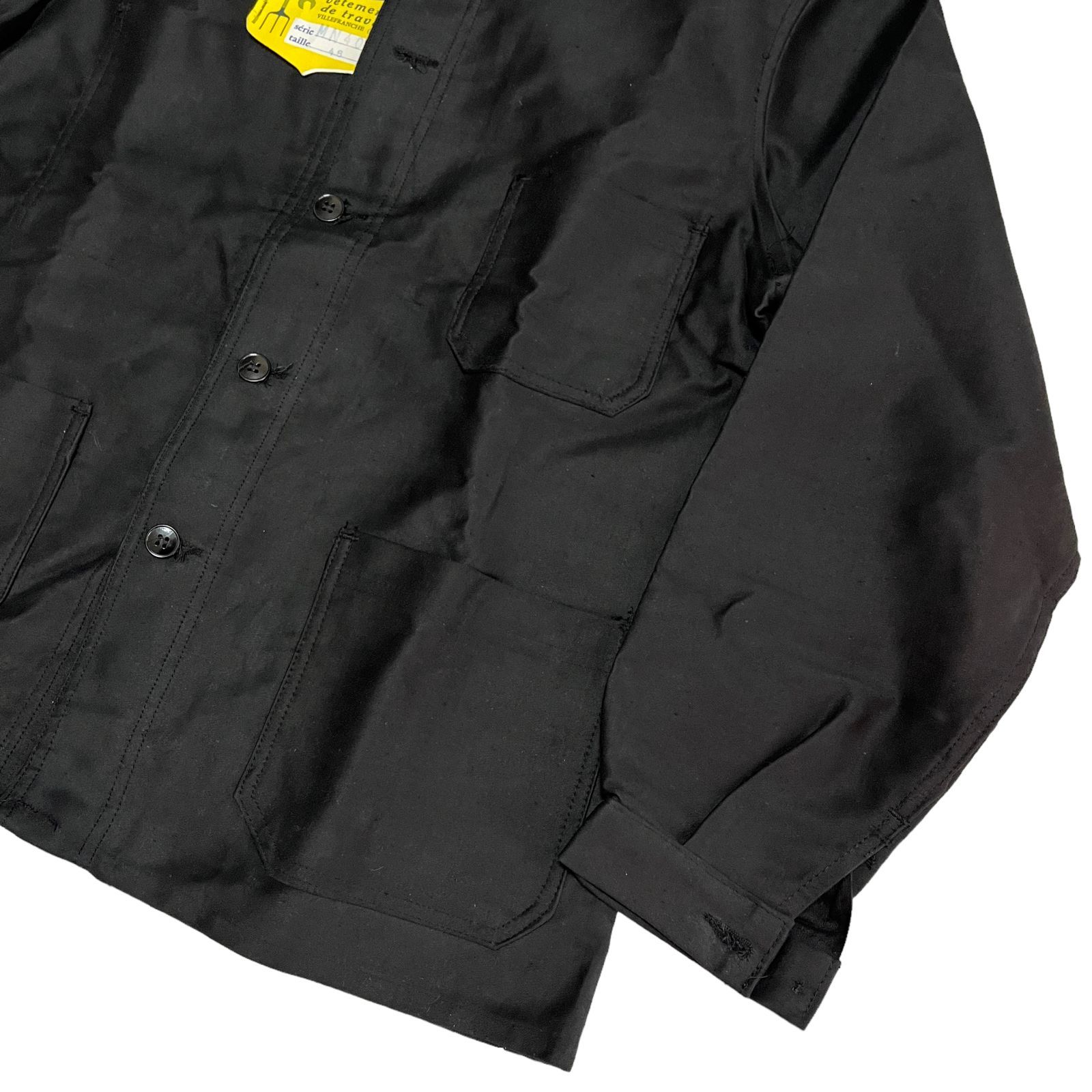 Claudius Lafond】50s〜60s Black Moleskin Coverall EURO 