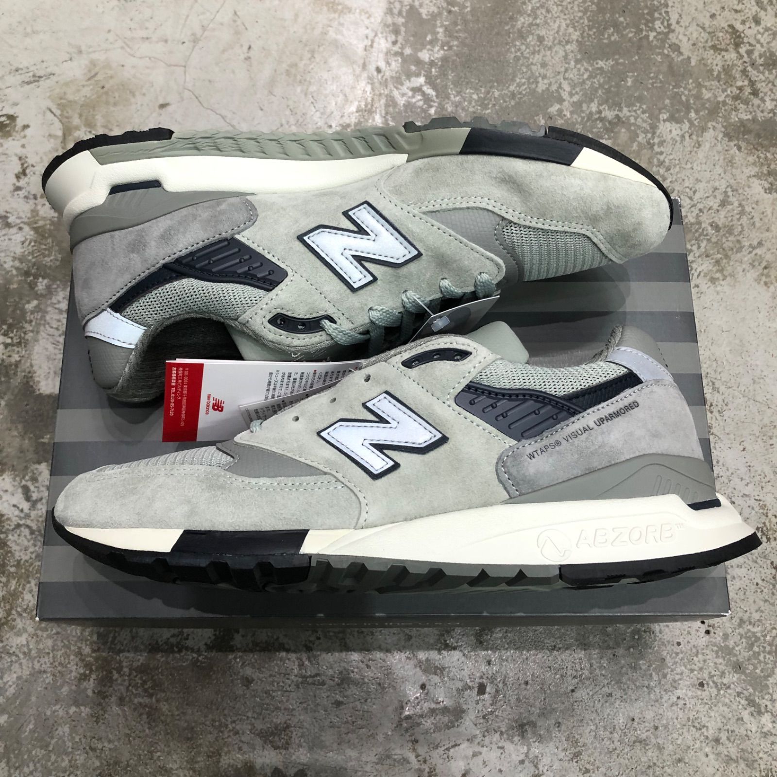未使用品 WTAPS New Balance 998 Gray コラボ スエード スニーカー 