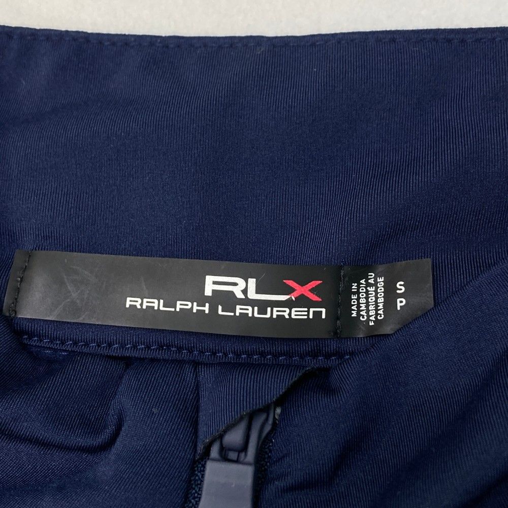 サイズ：S RLX ラルフローレン  裏起毛 ハーフジップ 長袖Tシャツ  ネイビー系 [240101472826] ゴルフウェア メンズ ストスト サイズ：S RLX ラルフローレン 裏起毛 ハーフジップ 長袖Tシャツ
