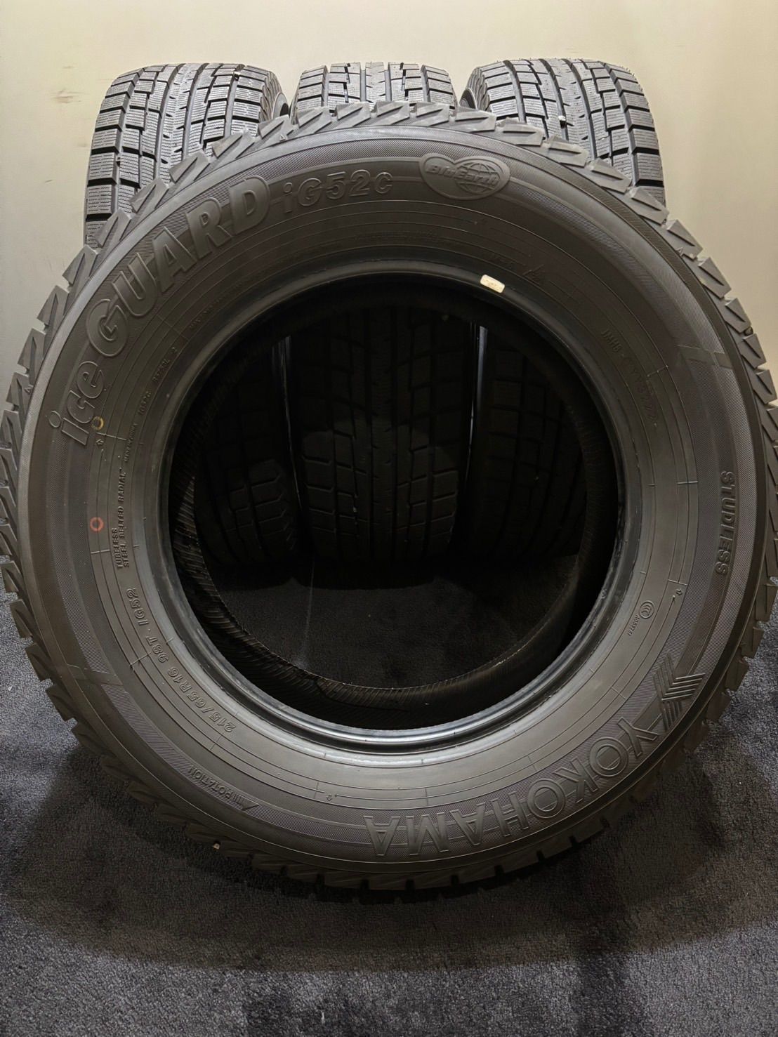 ☆215/65R16 YOKOHAMA/ice GUARD iG52c 22年製 スタッドレス 4本